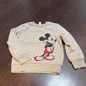 Gray Mickey Mouse Kids Sweatshirt